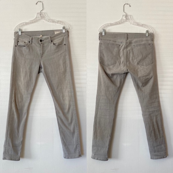 rag & bone The Dre Jeans in Aged Grey - Picture 4 of 9